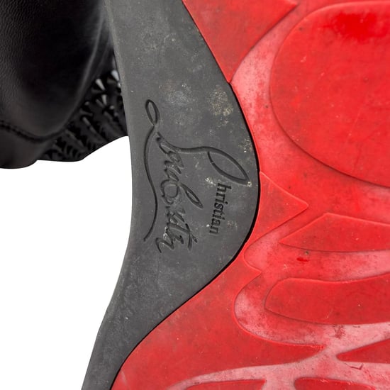 Christian Louboutin Surlapony Gespikkelde Mid Calf Boots in Zwart Leer - Image 6