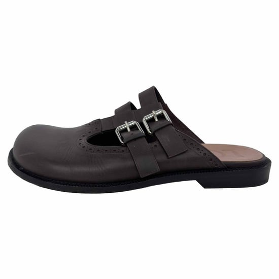 Loewe Campo Mary Jane Muilen in Bruin Leer - Image 2