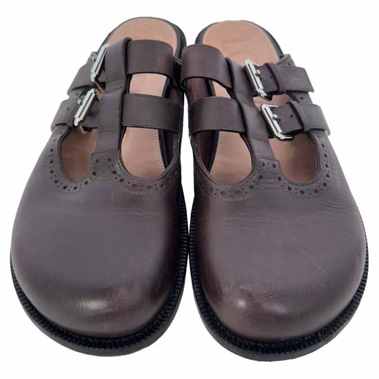 Loewe Campo Mary Jane Muilen in Bruin Leer - Image 4