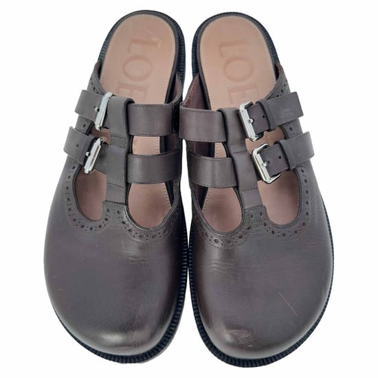 Loewe Campo Mary Jane Muilen in Bruin Leer - Image 5
