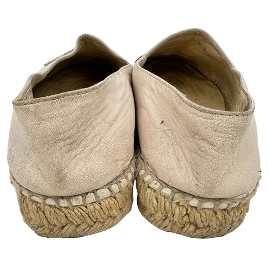 Chanel CC Napperleer Espadrilles met Cap-Toe in Nude - Image 3