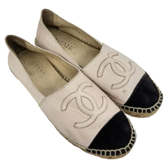 Chanel CC Napperleer Espadrilles met Cap-Toe in Nude - Image 4