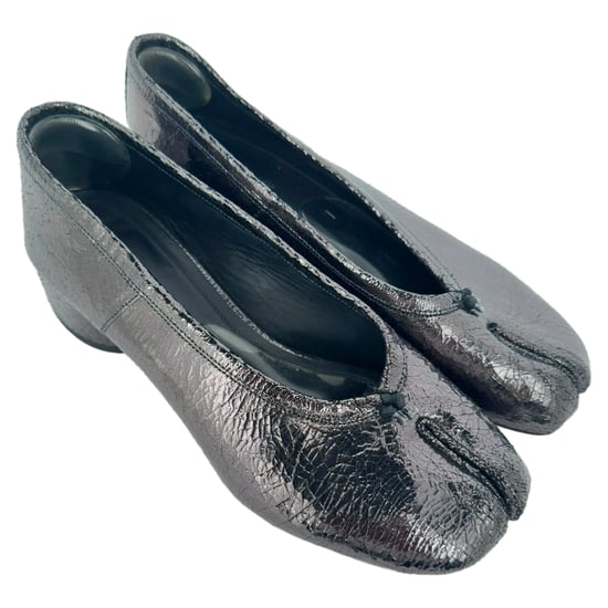 Maison Margiela Tabi Blokhakken in Zwart Leer - Image 5