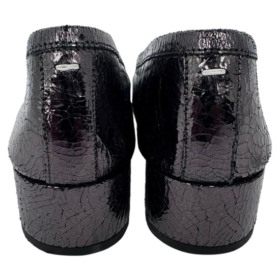 Maison Margiela Tabi Blokhakken in Zwart Leer - Image 6