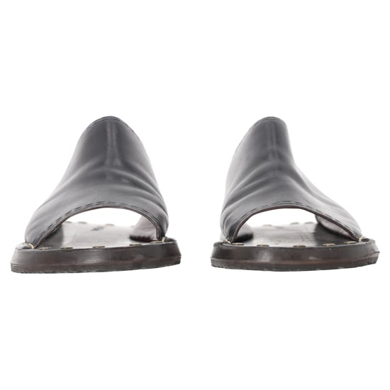 See by Chloé Studded Slide Sandalen in Zwart Leer - Image 3