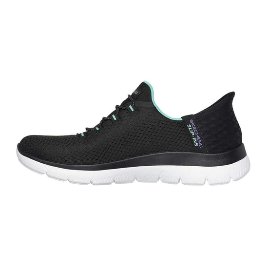 Skechers Mens Summits - Diamond Dream slip-in vrijetijdsschoenen (Zwart/Turkoois) - Image 2