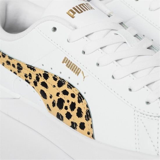 Puma Dames/Dames Jada Platform Trainers (Wit/Leopard) - Image 3