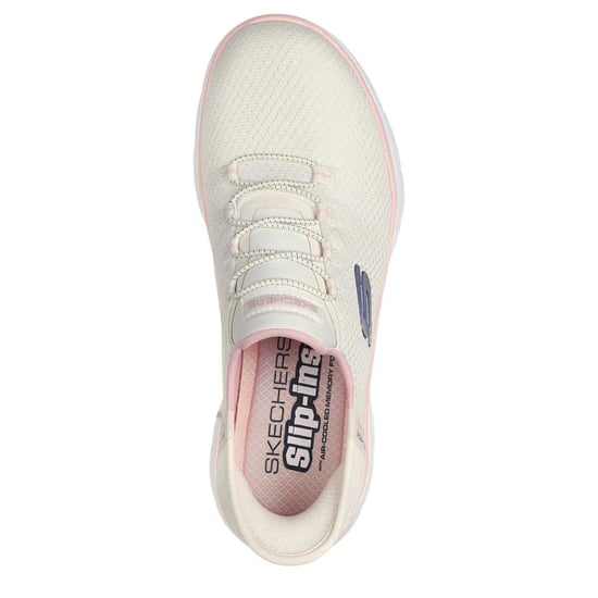 Skechers Mens Summits - Diamond Dream slip-in vrijetijdsschoenen (Gebroken Wit/Roze) - Image 3
