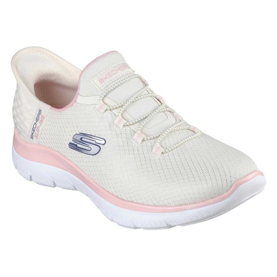 Skechers Mens Summits - Diamond Dream slip-in vrijetijdsschoenen (Gebroken Wit/Roze) - Image 5