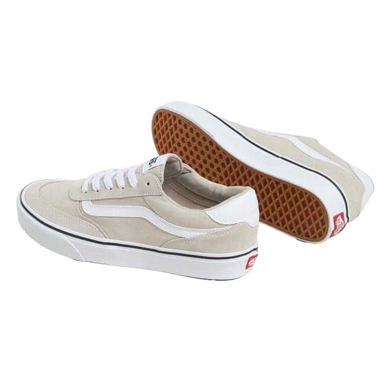 Vans Heren Brooklyn Canvas Sneakers (Zilver) - Image 3