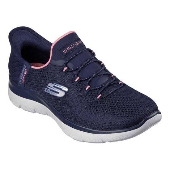 Skechers Mens Summits - Diamond Dream slip-in vrijetijdsschoenen (Marine / Roze) - Image 4