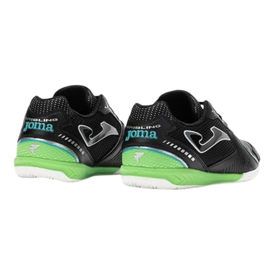 Joma Synthetische indoorvoetbalschoenen voor heren, geschikt voor dribbelen (Zwart, Groen) - Image 2