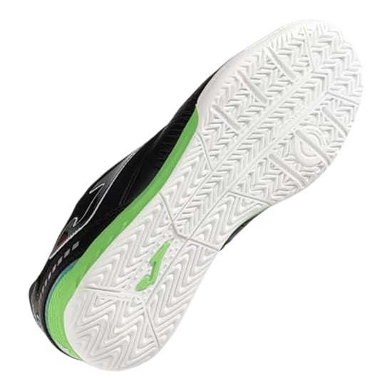 Joma Synthetische indoorvoetbalschoenen voor heren, geschikt voor dribbelen (Zwart, Groen) - Image 4