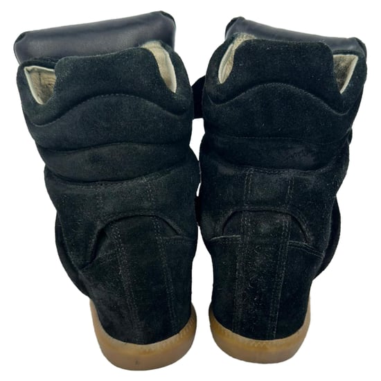 Isabel Marant Bekett Hoge Wedge Sneakers in Zwart Suède - Image 6