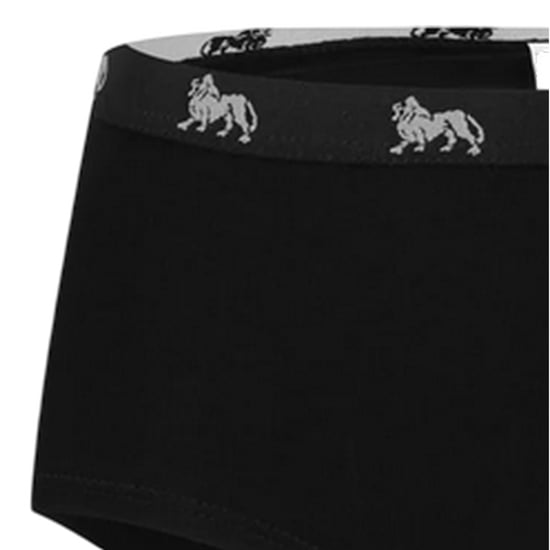 Lonsdale Katoenen slipjes met logo voor dames (Zwart) - Image 3