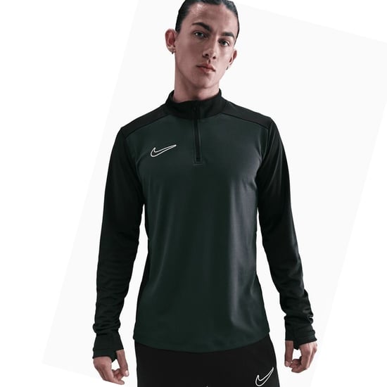 Nike Drill-top voor heren van de Academy (Zwart/Kalk) - Image 2