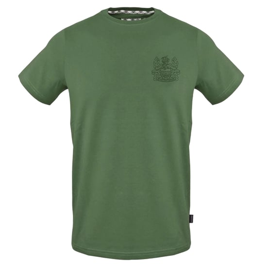 Aquascutum Slim-fit T-shirt voor heren met geborduurd logo (Militair Groen) - Image 1