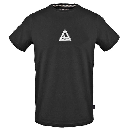 Aquascutum Heren T-shirt katoen met logo (Zwart) - Image 1