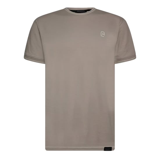 Crosshatch Heren-T-shirt van Preece met contrasterende strepen (Lichte steen) - Image 2