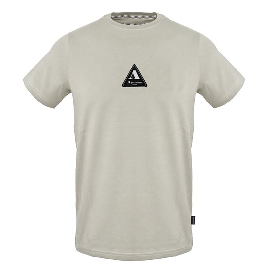 Aquascutum Heren-T-shirt met driehoekig logo van katoen (Grijs) - Image 1