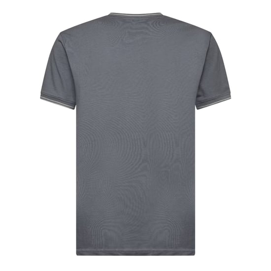 Crosshatch Heren-T-shirt van Preece met contrasterende strepen (Staalblauw) - Image 3