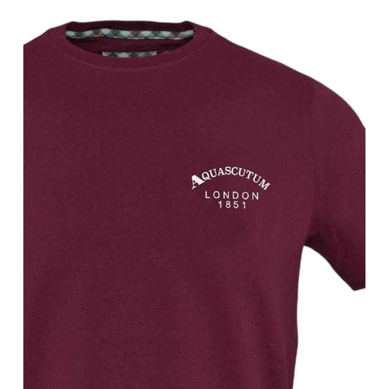Aquascutum Heren-T-shirt ‘London 1851’ van katoenmix (Rood) - Image 3