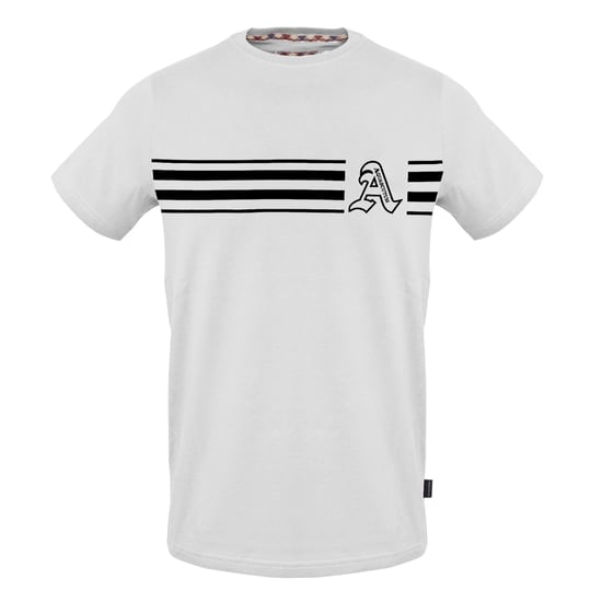 Aquascutum Unisex T-shirt voor volwassenen met de letter A (Wit) - Image 1