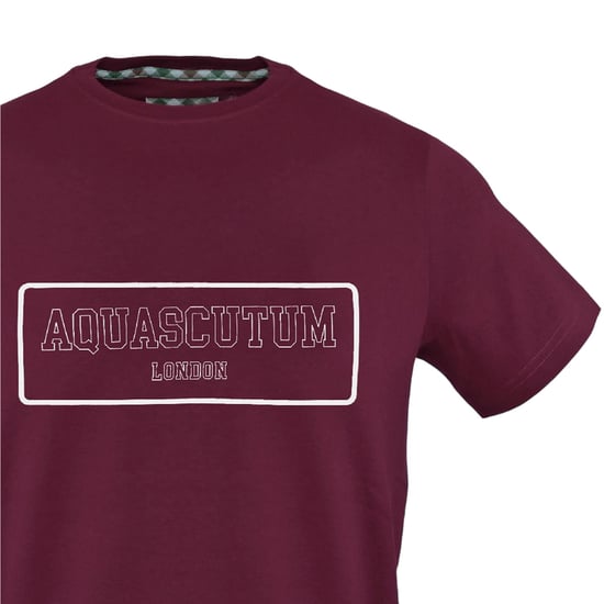 Aquascutum Slim-fit T-shirt met grafische print voor heren (Rood) - Image 3