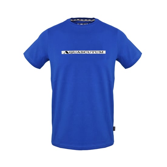 Aquascutum Heren-T-shirt met ruitjespatroon (Sky) - Image 1