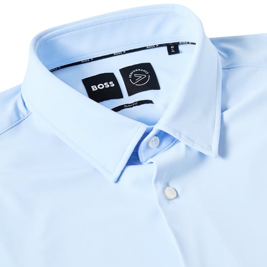 Boss Heren P-Hank S Oxford-overhemd met lange mouwen (Pastelblauw) - Image 3
