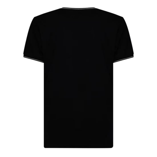 Crosshatch Heren-T-shirt van Preece met contrasterende strepen (Zwart) - Image 3