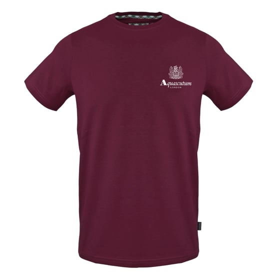 Aquascutum Heren T-shirt met opdruk (Rood) - Image 1