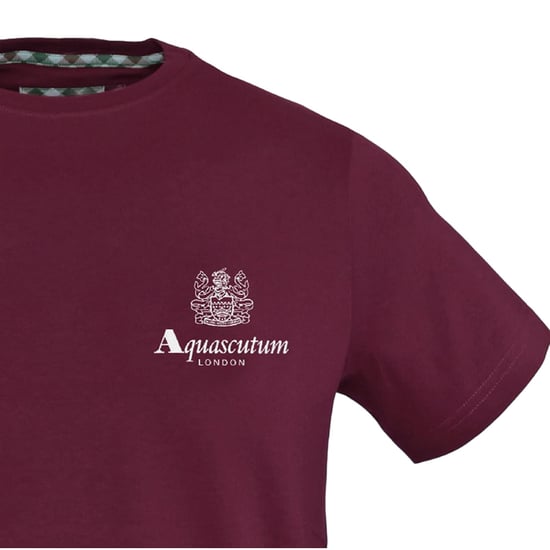 Aquascutum Heren T-shirt met opdruk (Rood) - Image 3