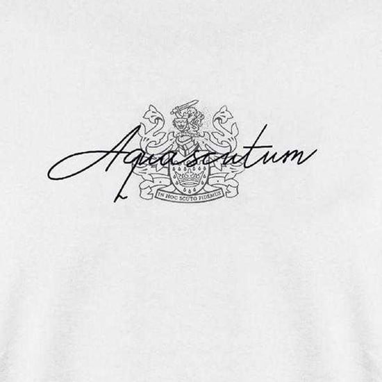 Aquascutum Heren Logo Katoen Regular T-shirt (Wit) - Image 3