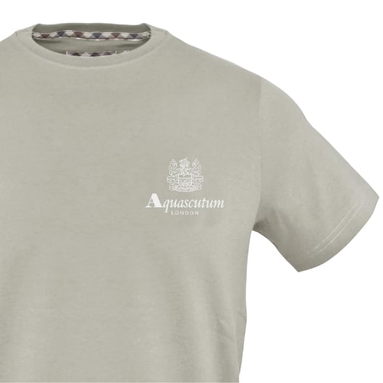 Aquascutum Heren T-shirt met opdruk (Grijs) - Image 3