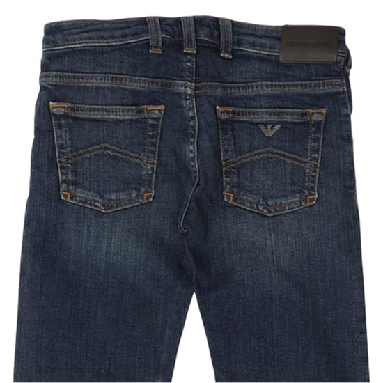Emporio Armani Dames/Dames Jeans (Blauw) - Image 4
