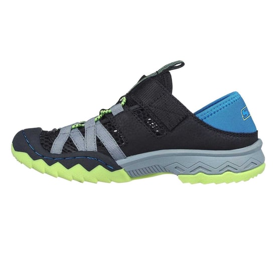 Skechers Whipsaw platte schoenen voor kinderen (Zwart/Blauw/Lime) - Image 2