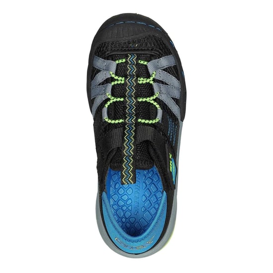 Skechers Whipsaw platte schoenen voor kinderen (Zwart/Blauw/Lime) - Image 3