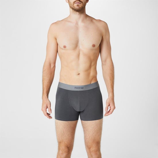 Firetrap Boxershorts met herenlogo (Set van 2) (Grijs/Grijs gemêleerd) - Image 4