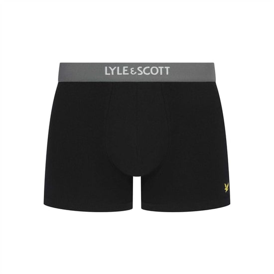 Lyle & Scott Heren Henrick Katoenmix Boxershorts (Set van 5) (Zwart/Wit) - Image 2