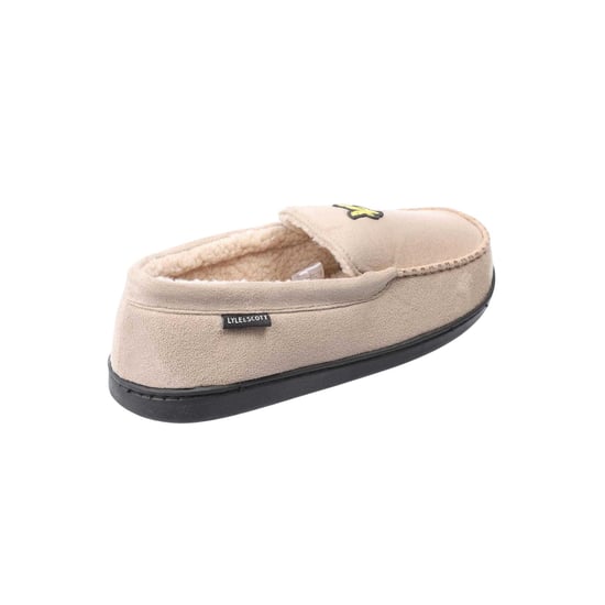 Lyle & Scott Heren-mocassinslippers van imitatiesuède van Aspen (Grijs) - Image 4