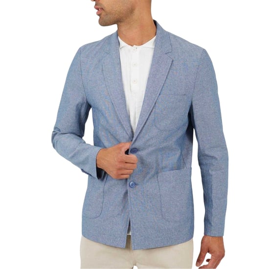 Brave Soul Herenblazer met twee knopen (Chambray Blauw) - Image 1