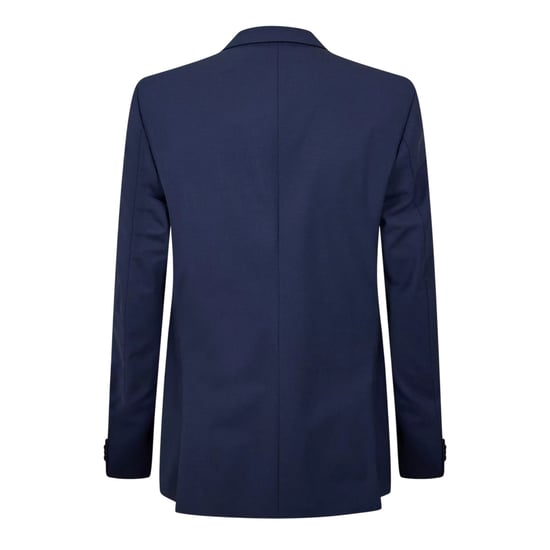Boss Heren Houndstooth Enkelbreasted Blazer (Blauw) - Image 2