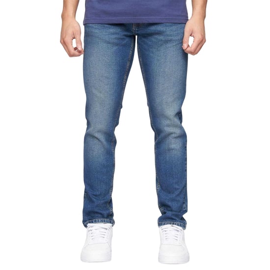 Crosshatch Heren Buraca stonewashed slim-fit jeans (Blauw) - Image 2
