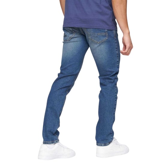 Crosshatch Heren Buraca stonewashed slim-fit jeans (Blauw) - Image 3