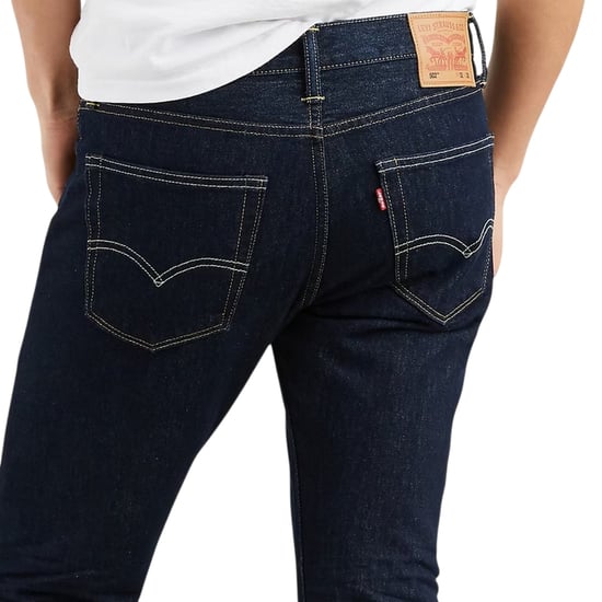 Levis Slim-fit jeans voor heren, model 502, van katoenmix (Blauw) - Image 3