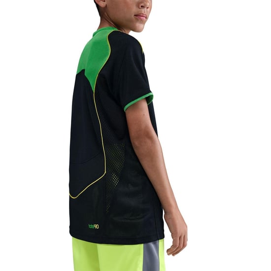 Nike T90 Dri-FIT-shirt met biesjes voor kinderen (Zwart/Groen) - Image 2