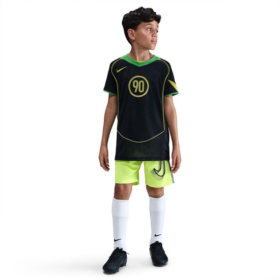 Nike T90 Dri-FIT-shirt met biesjes voor kinderen (Zwart/Groen) - Image 3