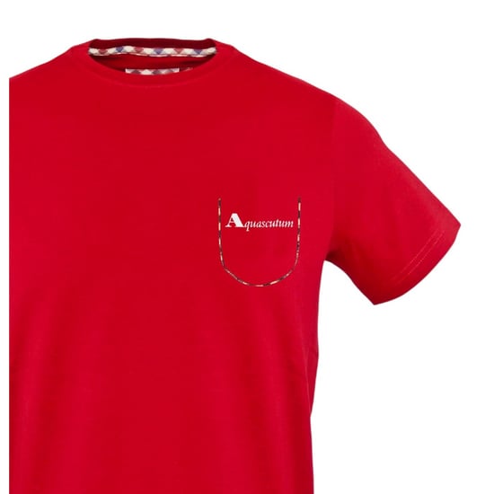 Aquascutum Unisex T-shirt voor volwassenen met ‘Dizzy Dino’-motief (Rood) - Image 3