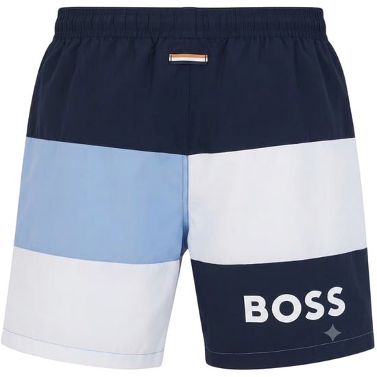 Boss Heren Colour Block zwembroek (Wit) - Image 2
